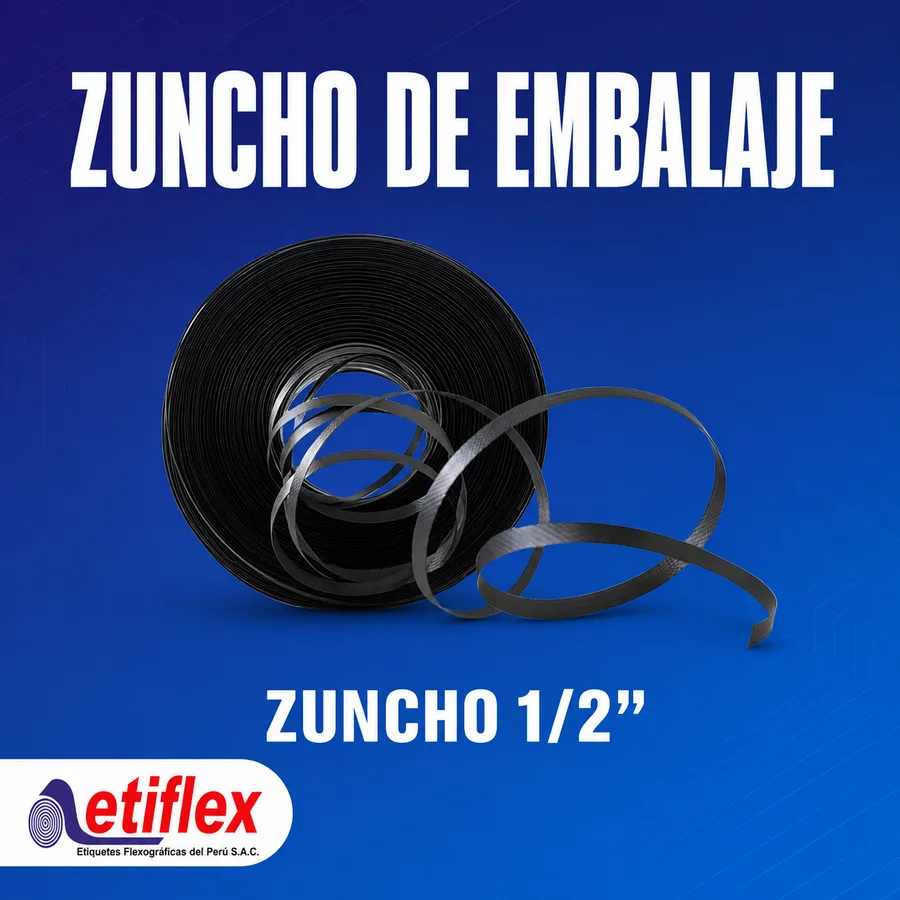 Zuncho 1/2" – Rollo 10 kg - Ideal para Cajas Ligeras y Embalaje Seguro
