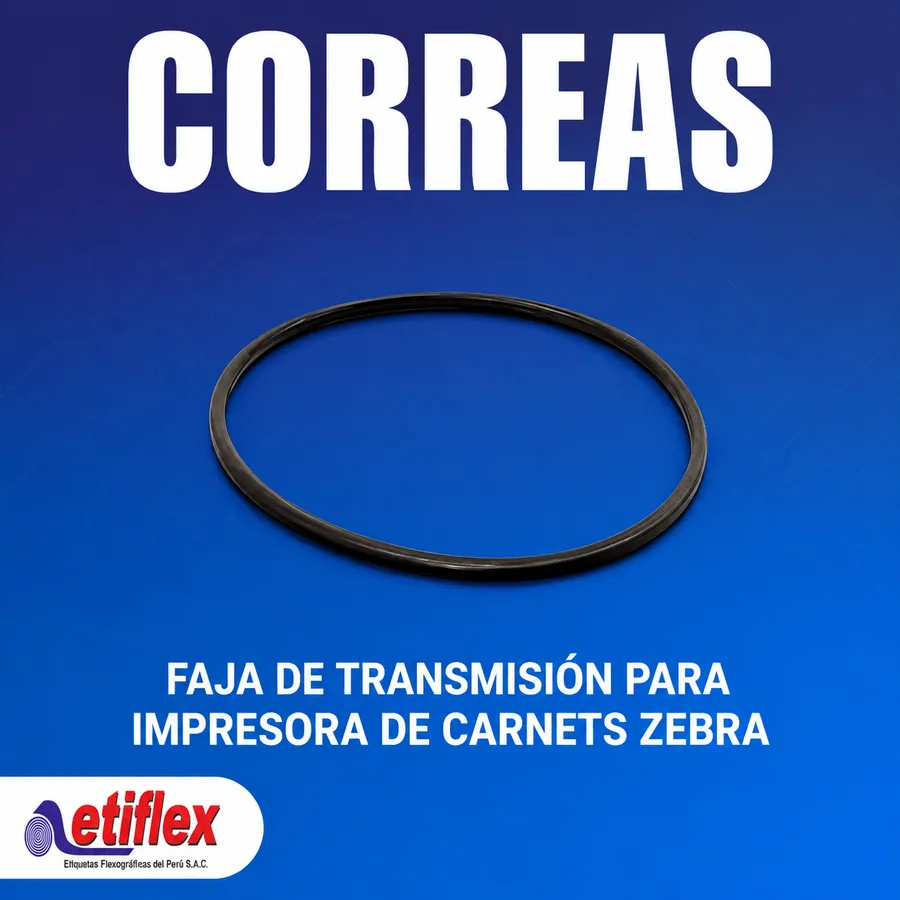 FAJA DE TRANSMISIÓN PARA IMPRESORA DE CARNETS ZEBRA ZC100 y ZC300