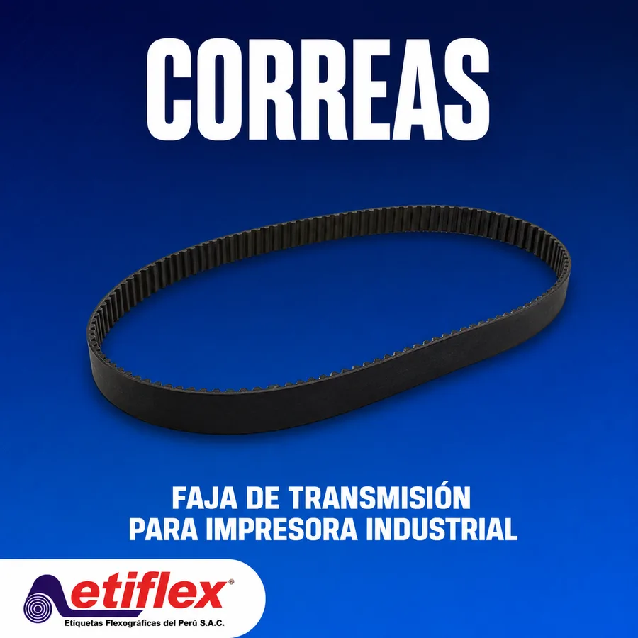 FAJA DE TRANSMISIÓN PARA IMPRESORA INDUSTRIAL DE ETIQUETAS ZEBRA ZT410 Y ZT411