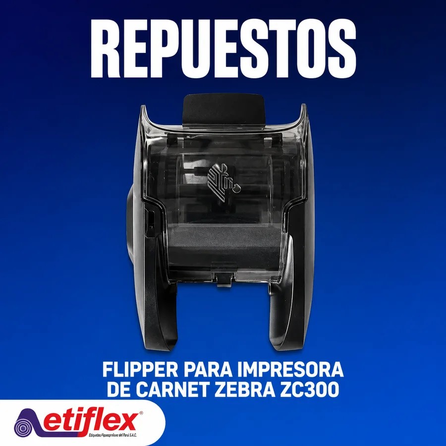 FLIPPER PARA IMPRESORA DE CARNET ZEBRA ZC300