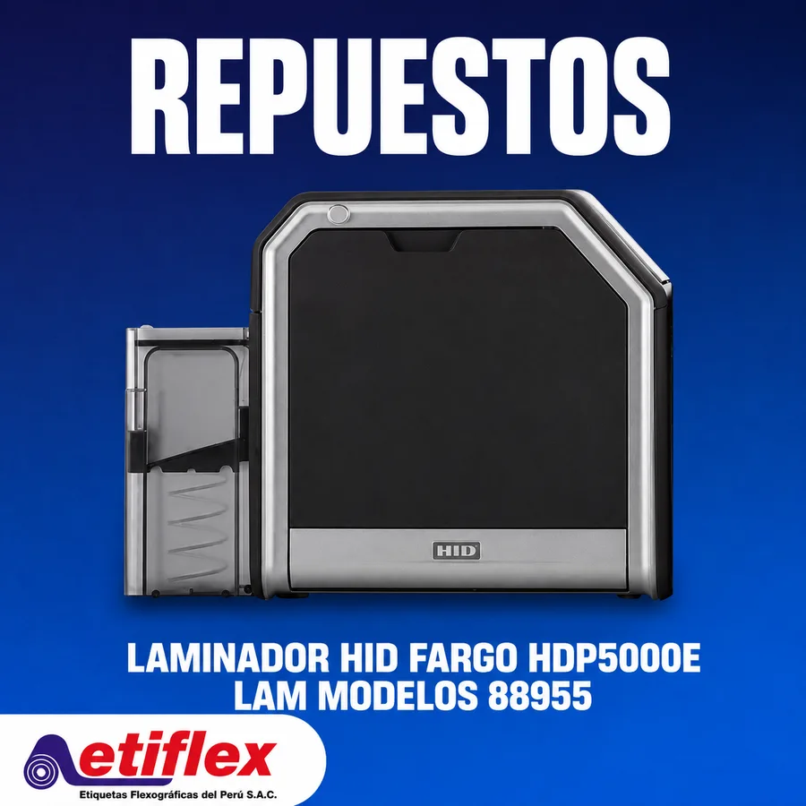 Laminador HID FARGO HDP5000e LAM (Modelos 88955 / 88956) – Laminadora de Tarjetas de Identificación y Credenciales PVC