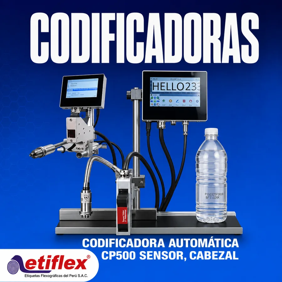 CODIFICADORA AUTOMÁTICA CP500 (SENSOR, CABEZAL Y PANTALLA)