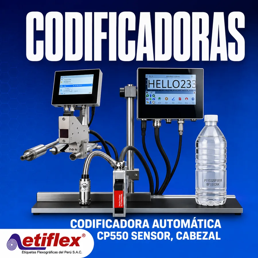 CODIFICADORA AUTOMÁTICA CP550 (SENSOR, CABEZAL Y PANTALLA)