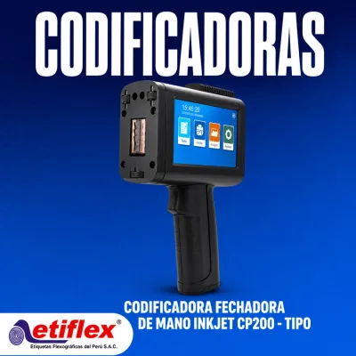 CODIFICADORA FECHADORA DE MANO INKJET CP200 - TIPO PISTOLA