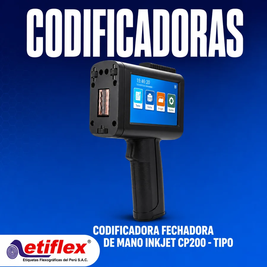 CODIFICADORA FECHADORA DE MANO INKJET CP200 - TIPO PISTOLA