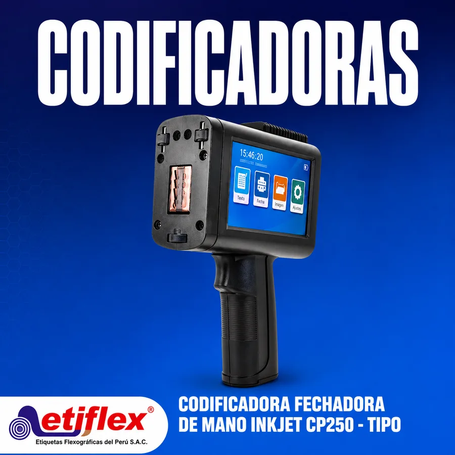 CODIFICADORA FECHADORA DE MANO INKJET CP250 - TIPO PISTOLA