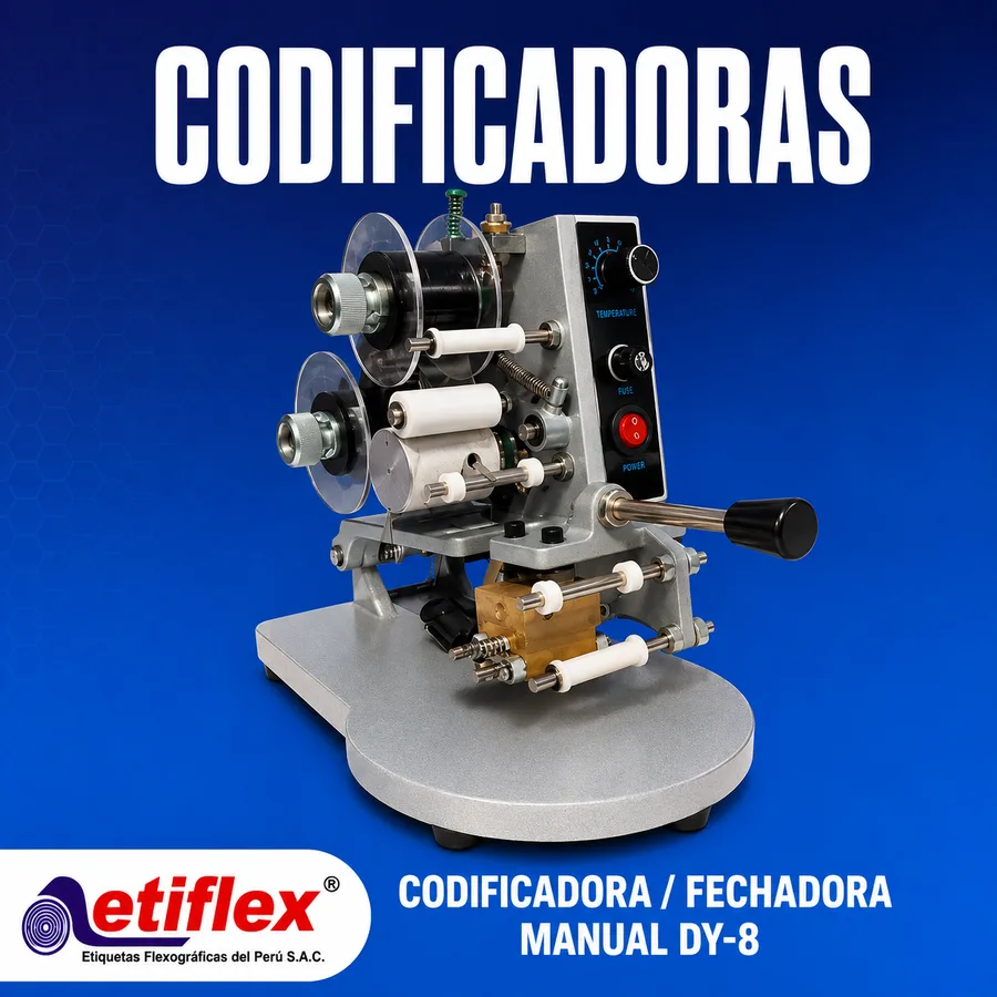CODIFICADORA / FECHADORA MANUAL DY-8 – HOT STAMPING