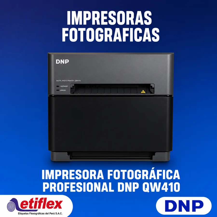 Impresora Fotográfica Profesional DNP QW410 – Compacta, Portátil y Versátil para Eventos