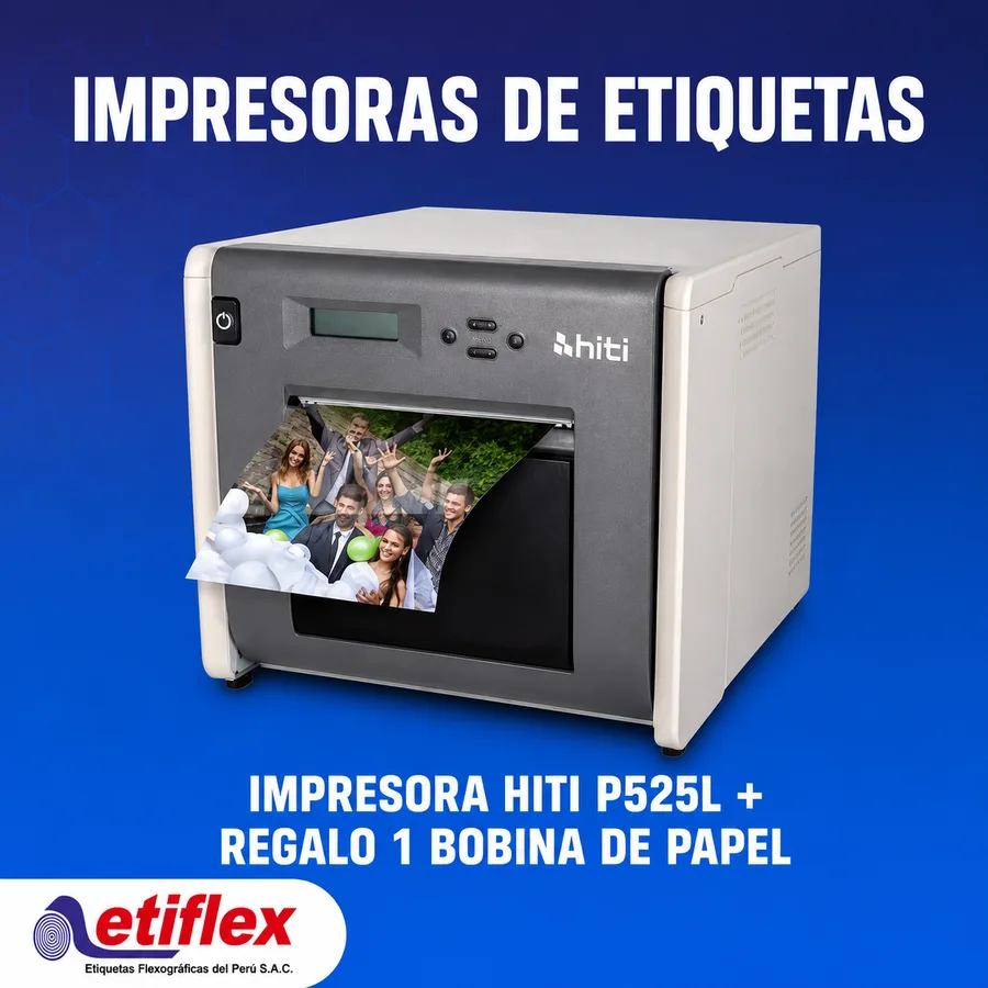 Impresora HITI P525L + regalo 1 bobina de papel 4''x6''