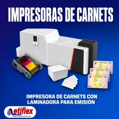 Impresora De Carnets Con Laminadora Para Emisión De Brevetes – MTC – Evolis Primacy 2