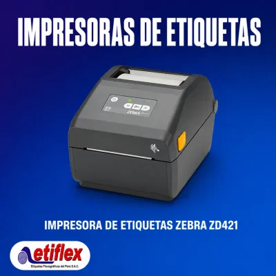Impresora de Etiquetas Zebra ZD421 – Conexión USB, LAN y BLUETOOTH