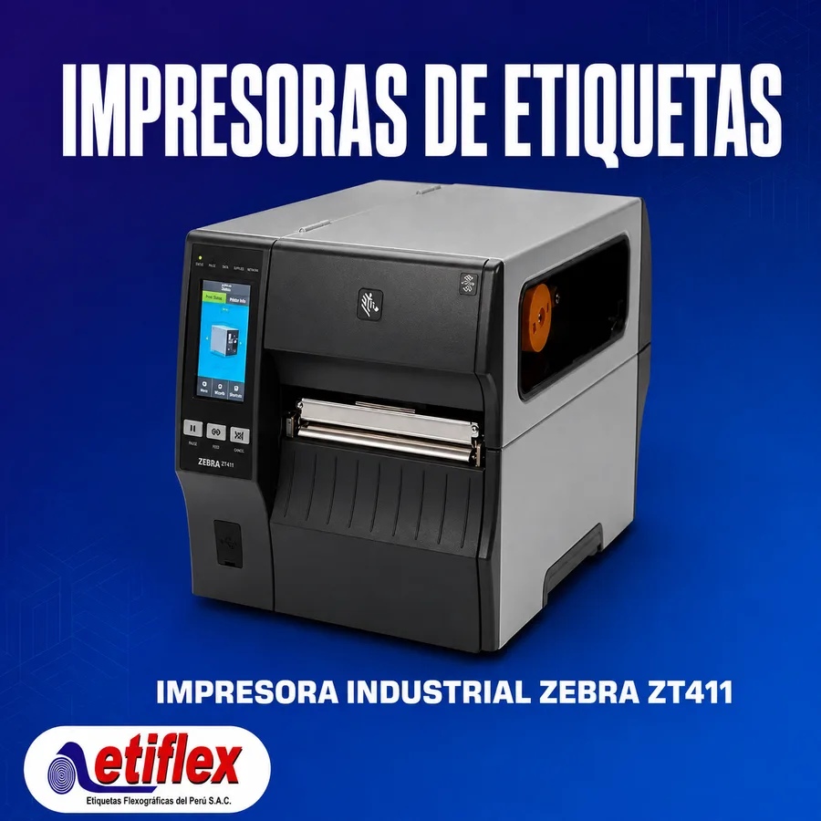 Impresora Industrial Zebra ZT411 – Alta Resolución 300 DPI