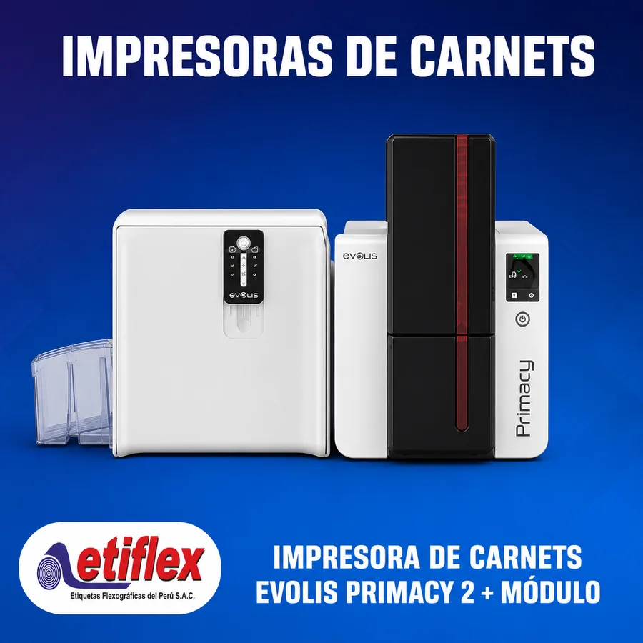 Impresora de Carnets Evolis Primacy 2 + Módulo Laminador