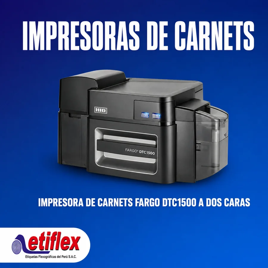 IMPRESORA DE CARNETS FARGO DTC1500 A DOS CARAS