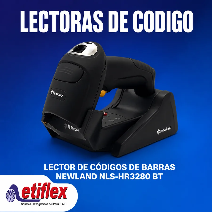 Lector de Códigos de Barras Newland NLS-HR3280 BT – Inalámbrico, Rápido y Preciso