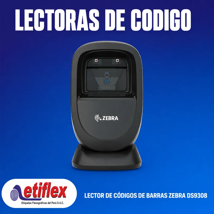 Lector de Códigos de Barras Zebra DS9308 – Rápido, Compacto y Versátil