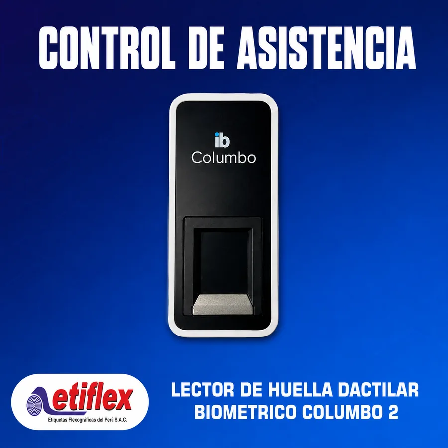 LECTOR DE HUELLA DACTILAR BIOMETRICO COLUMBO 2