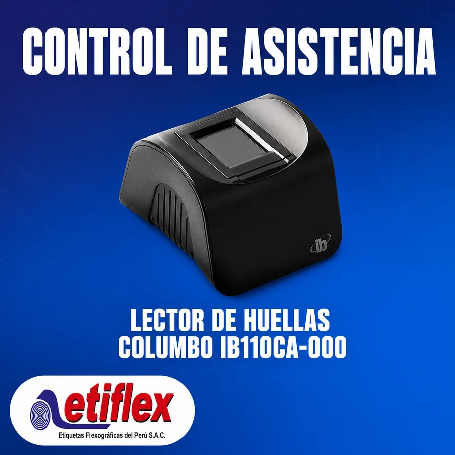 Lector de Huellas Columbo IB110CA-000 – Precisión, Velocidad y Confiabilidad