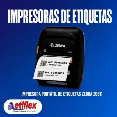 Impresora Portátil de Etiquetas Zebra ZQ511 – Resistente, Móvil y con Tecnología RFID