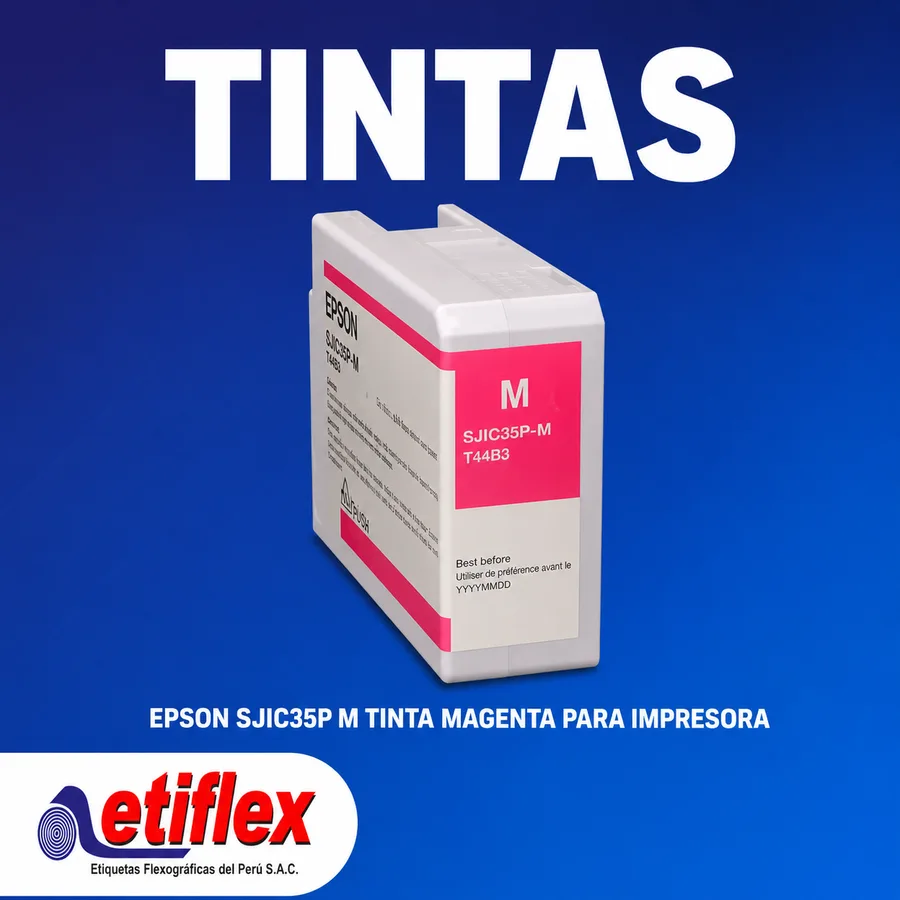 Epson SJIC35P (M) Tinta Magenta Para Impresora de Etiquetas Epson CW-C6000
