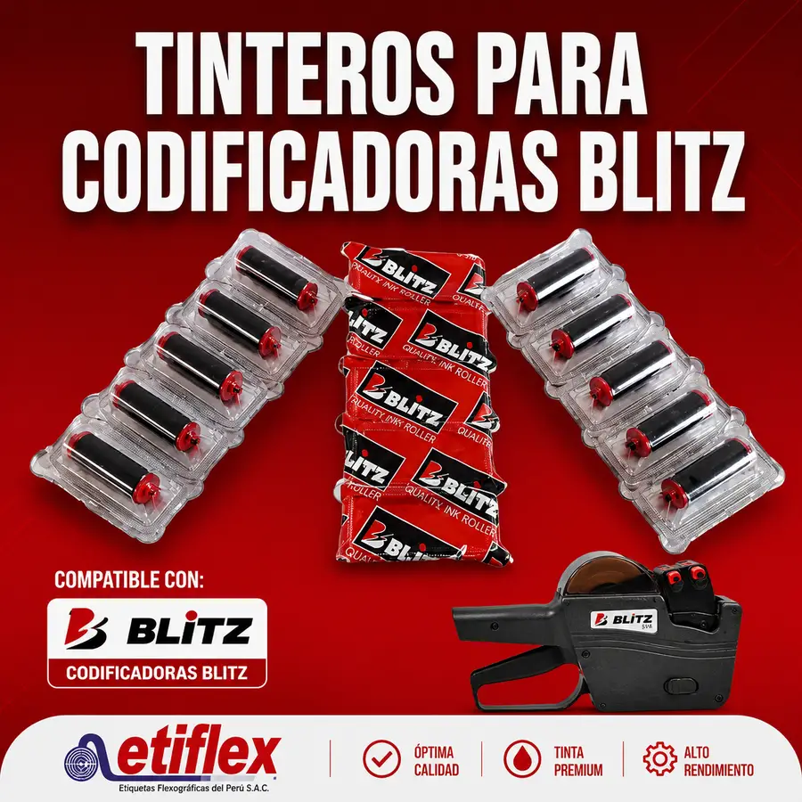 Tintero de Repuesto para Codificadoras Blitz — Rodillo de Tinta