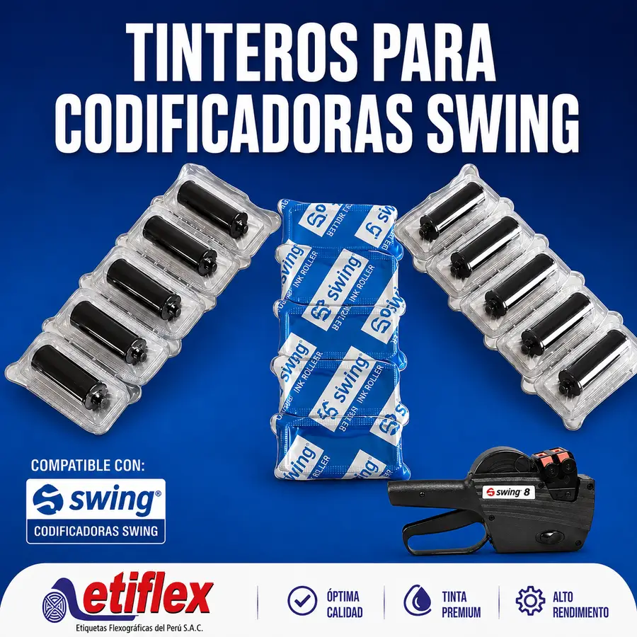 Tintero de Repuesto para Codificadoras Swing — Rodillo de Tinta