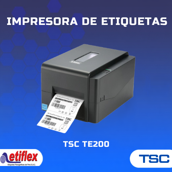 Impresora de Etiquetas por Transferencia Térmica-TSC TE200